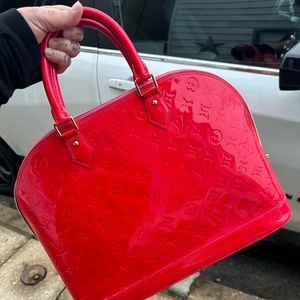 Louis Vuitton pink alma gm custom dye